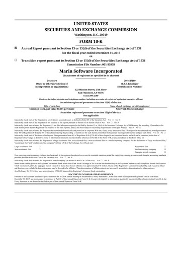 Thumbnail Marin Software 10-K Annual Report 2017