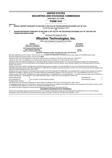 Thumbnail iRhythm 10-K Annual Report 2017