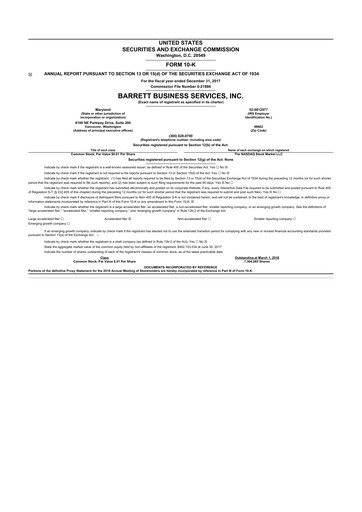 Thumbnail Barrett Business Services 10-K Annual Report 2017