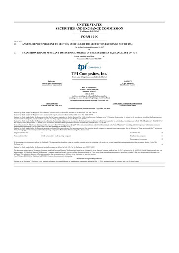 Vorschaubild TPI Composites 10-K Jahresbericht 2017