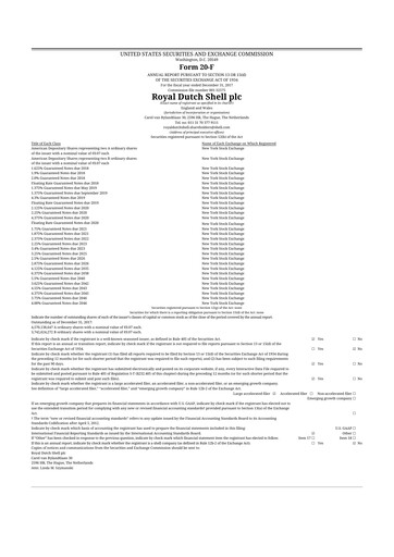 Thumbnail Shell 20-F Annual Report 2017