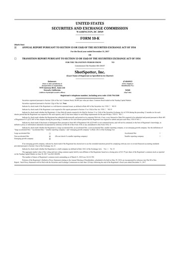 Thumbnail SoundThinking 
 (ShotSpotter) 10-K Annual Report 2017