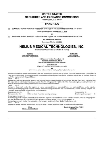 Thumbnail Solana Company 10-Q Quarterly Report FY2018 