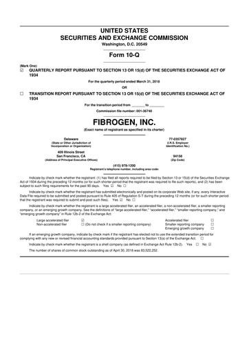 Thumbnail FibroGen 10-Q Quarterly Report FY 