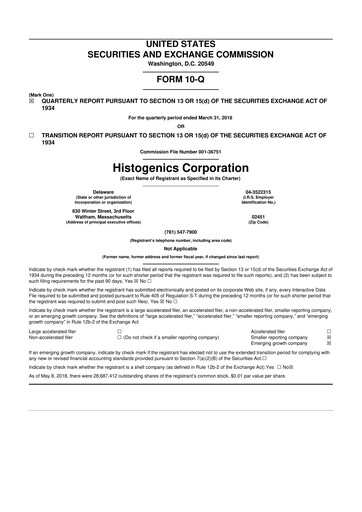 Thumbnail Ocugen 10-Q Quarterly Report FY2018 