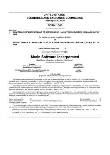Thumbnail Marin Software 10-Q Quarterly Report FY2018 