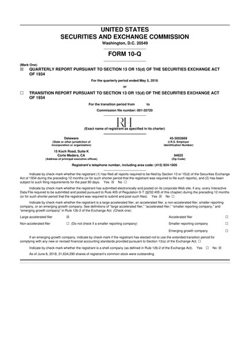 Thumbnail Restoration Hardware
 10-Q Quarterly Report FY2018 