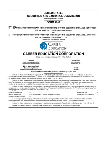 Thumbnail Perdoceo Education 10-Q Quarterly Report FY2018 