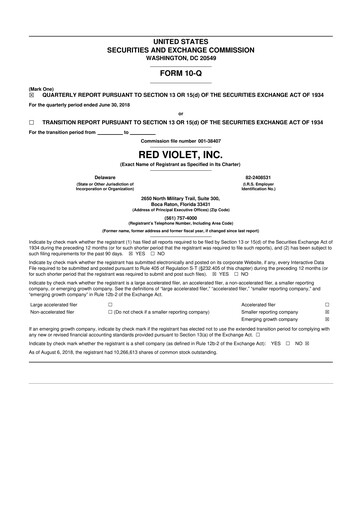 Thumbnail Red Violet 10-Q Quarterly Report FY2018 