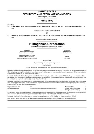 Thumbnail Ocugen 10-Q Quarterly Report FY2018 