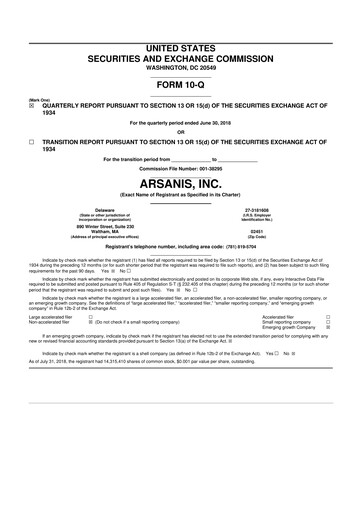 Thumbnail X4 Pharmaceuticals
 10-Q Quarterly Report FY2018 