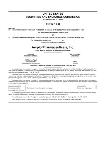 Thumbnail Aadi Bioscience 10-Q Quarterly Report FY2018 