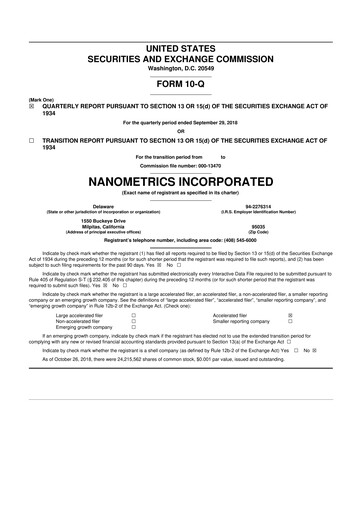 Thumbnail Onto Innovation 10-Q Quarterly Report FY2018 