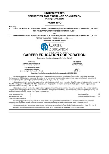 Thumbnail Perdoceo Education 10-Q Quarterly Report FY2018 