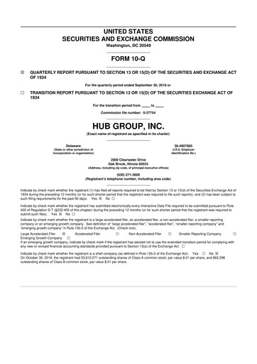 Thumbnail Hub Group
 10-Q Quarterly Report FY2018 