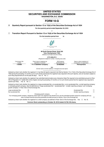 Miniature Magnera 10-Q Rapport trimestriel 2018 