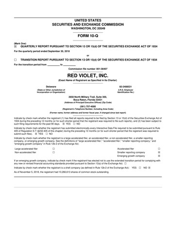 Thumbnail Red Violet 10-Q Quarterly Report FY2018 