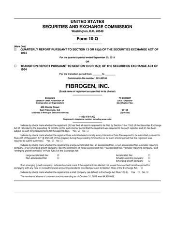 Thumbnail FibroGen 10-Q Quarterly Report FY 