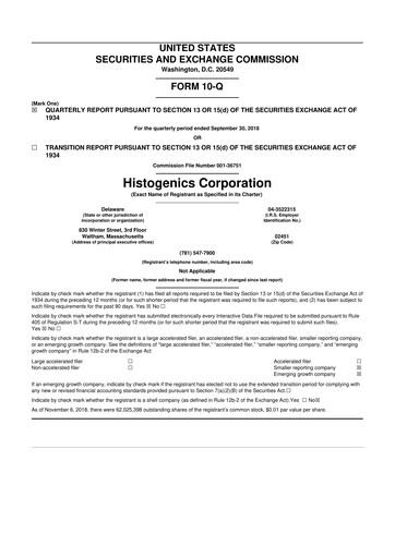 Thumbnail Ocugen 10-Q Quarterly Report FY2018 