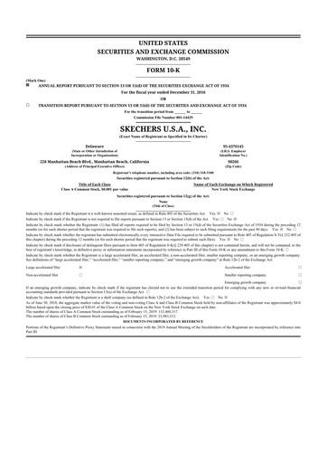 Thumbnail Skechers
 10-K Annual Report 2018