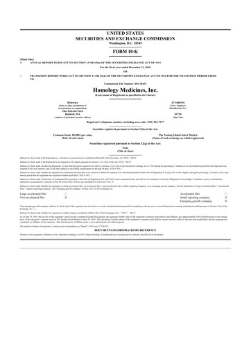 Thumbnail Q32 Bio 10-K Annual Report 2018