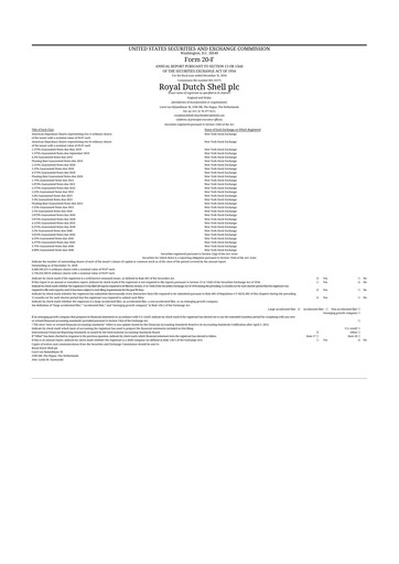 Thumbnail Shell 20-F Annual Report 2018