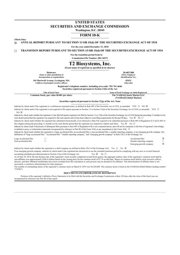 Thumbnail T2 Biosystems
 10-K Annual Report 2018