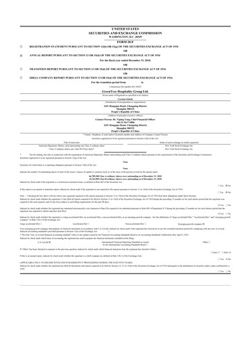 Thumbnail GreenTree Hospitality Group 20-F Annual Report 2018