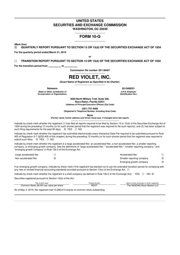 Thumbnail Red Violet 10-Q Quarterly Report FY2019 