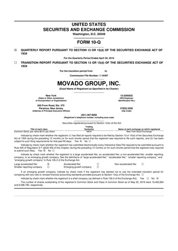 Thumbnail Movado Group 10-Q Quarterly Report FY2020 