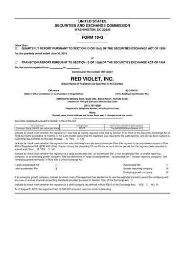 Thumbnail Red Violet 10-Q Quarterly Report FY2019 