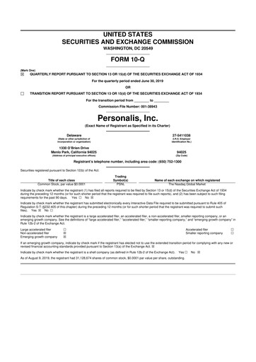 Thumbnail Personalis 10-Q Quarterly Report FY 