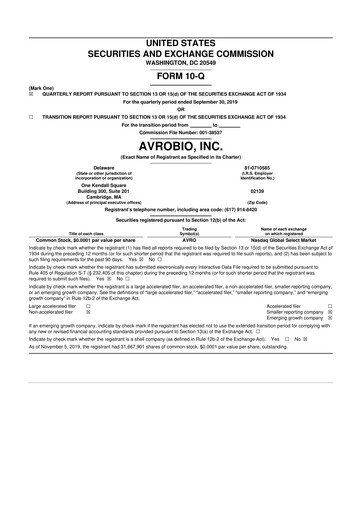 Thumbnail Tectonic Therapeutic 10-Q Quarterly Report FY2019 