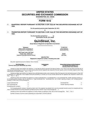 Thumbnail QuinStreet
 10-Q Quarterly Report FY2020 