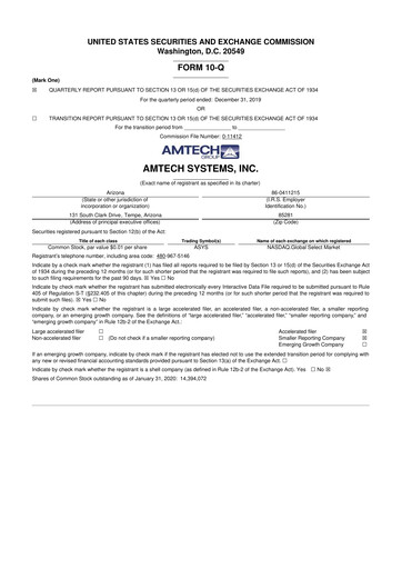 Thumbnail Amtech Systems 10-Q Quarterly Report FY2020 
