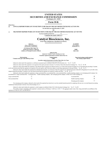Thumbnail Gyre Therapeutics 10-K Annual Report 2019
