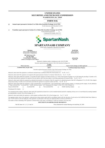 Thumbnail SpartanNash
 10-K Annual Report 2019