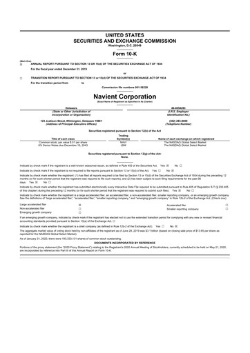 Miniature Navient 10-K Rapport annuel 2019