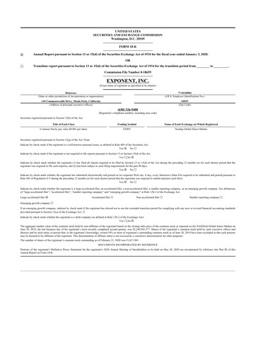 Thumbnail Exponent
 10-K Annual Report 2019