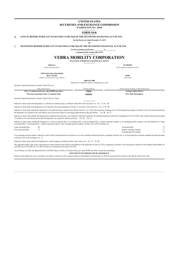 Vorschaubild Verra Mobility 10-K Jahresbericht 2019