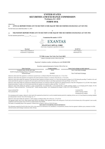 Thumbnail ACRES Commercial Realty 10-K Annual Report 2019