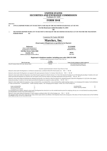 Thumbnail Marchex 10-K Annual Report 2019