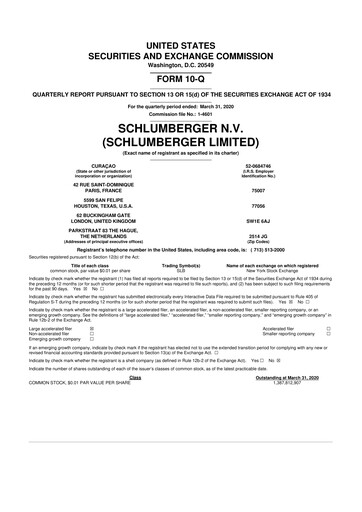 Vorschaubild SLB (Schlumberger) 10-Q Quartalsbericht 2020 