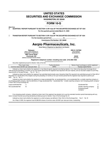 Thumbnail Aadi Bioscience 10-Q Quarterly Report FY2020 
