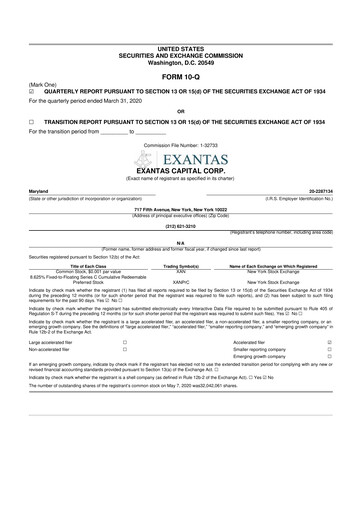 Vorschaubild ACRES Commercial Realty 10-Q Quartalsbericht  