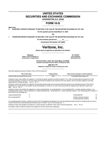 Thumbnail Veritone 10-Q Quarterly Report FY2020 