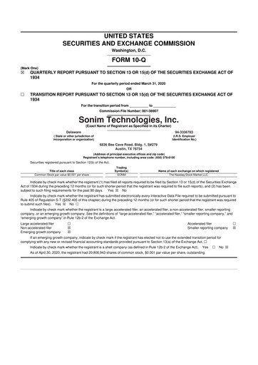 Thumbnail Sonim Technologies
 10-Q Quarterly Report FY2020 