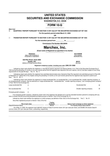 Vorschaubild Marchex 10-Q Quartalsbericht 2020 