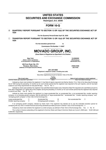 Thumbnail Movado Group 10-Q Quarterly Report FY 