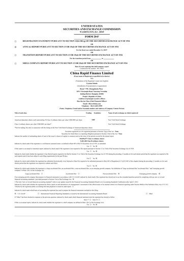 Thumbnail SOS Limited 20-F Annual Report 2019